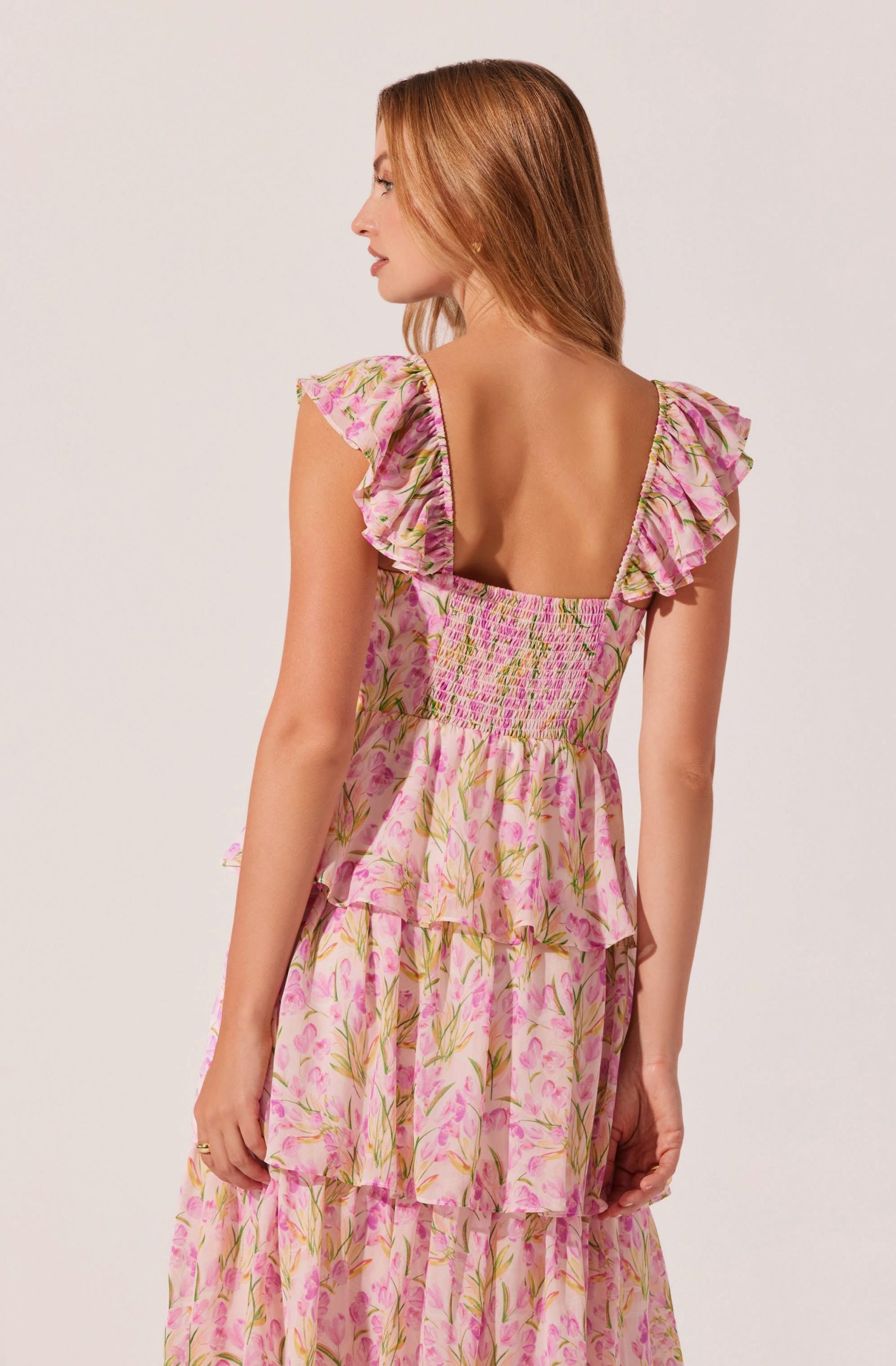 Midsummer Floral Tiered Maxi Dress - Image 3