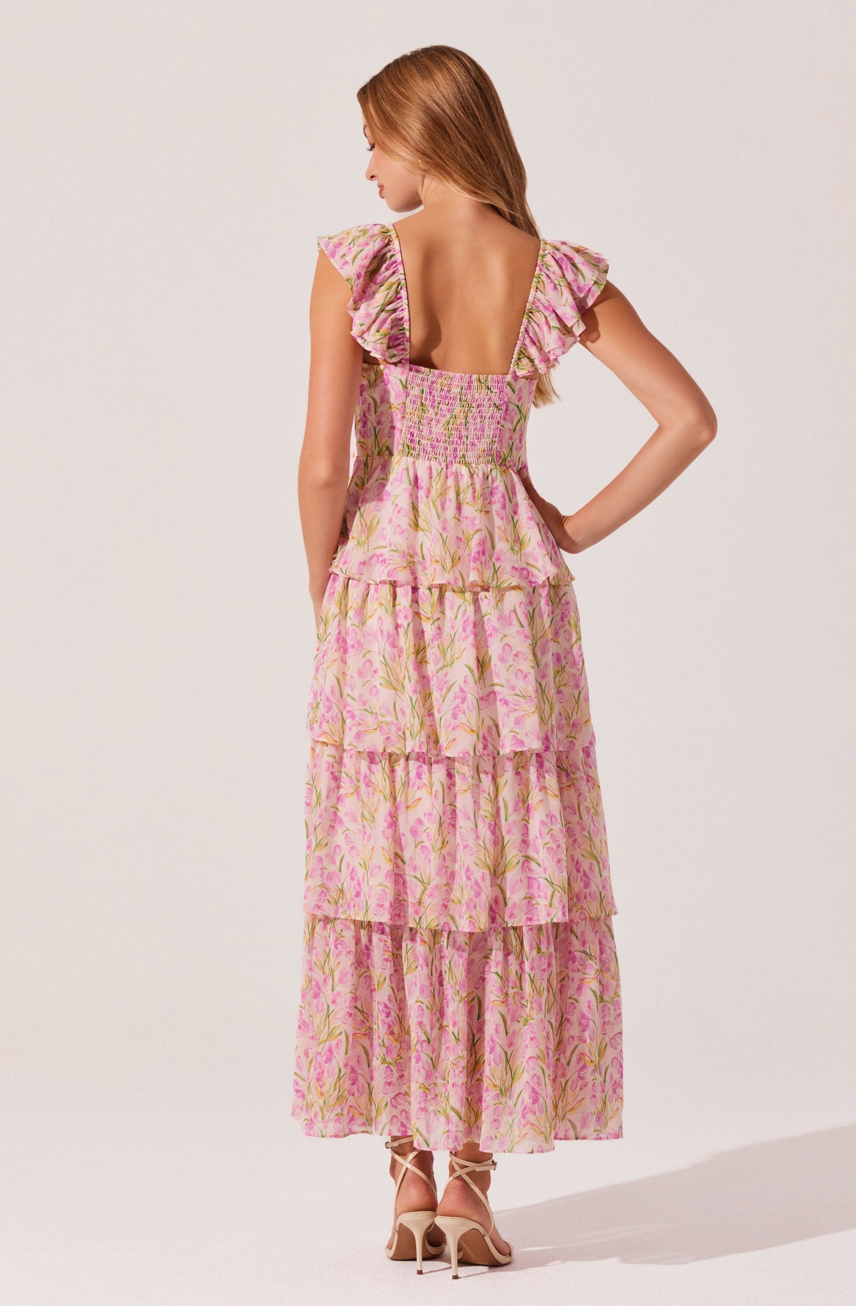 Midsummer Floral Tiered Maxi Dress - Image 5