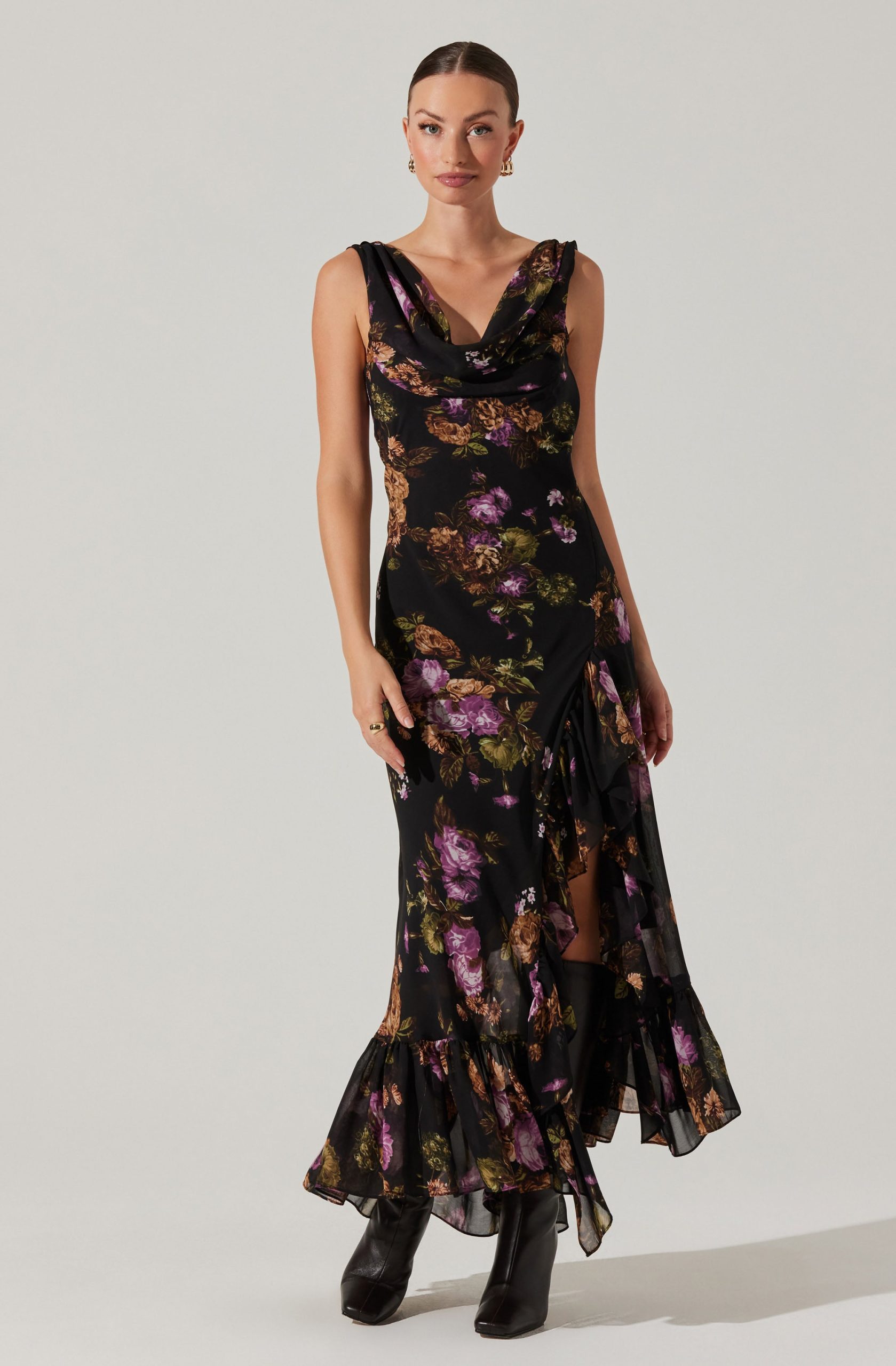 Cecilia Cowl Neck Maxi Dress - Image 2