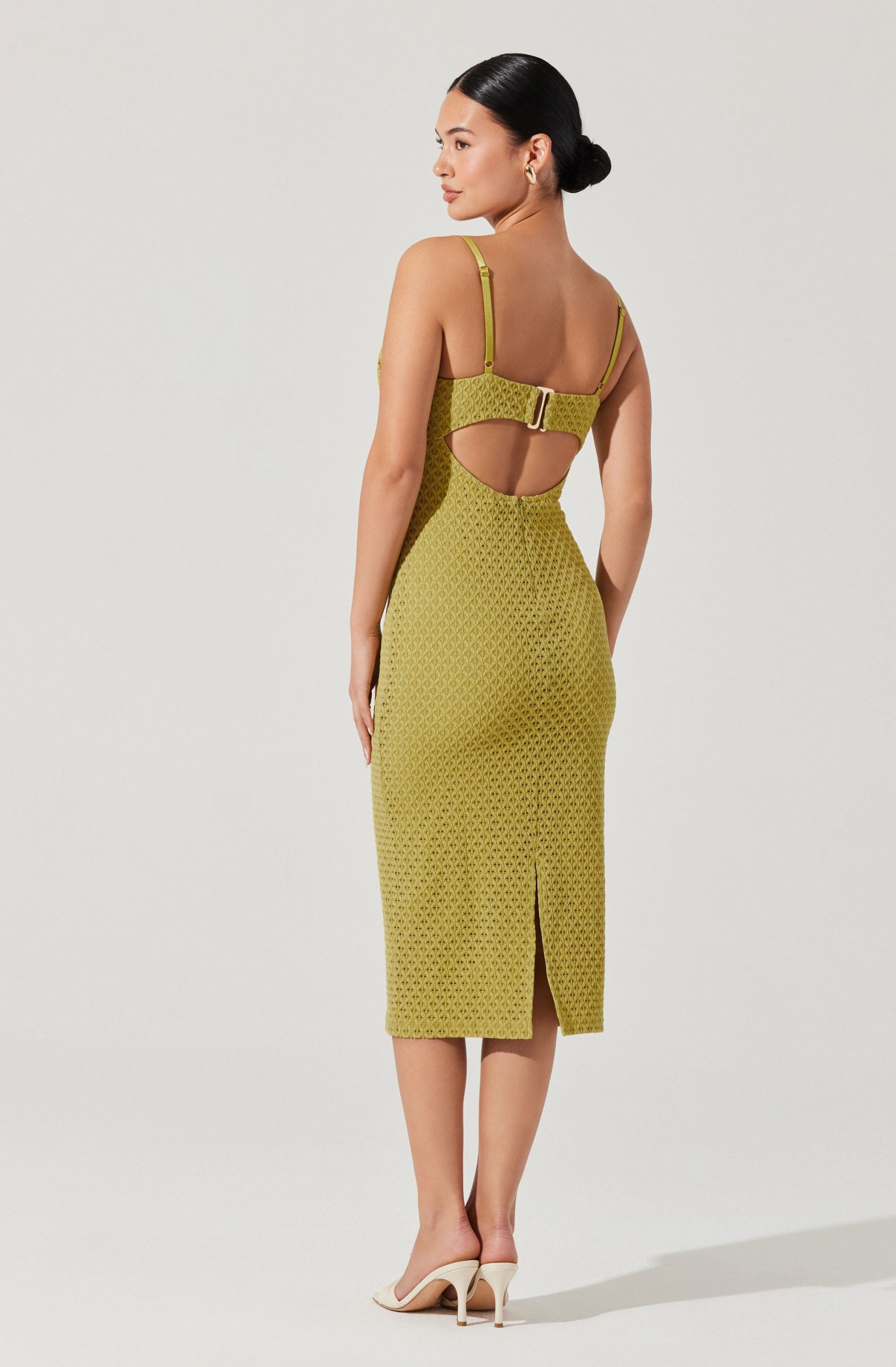 Jaida Bustier Bodycon Midi Dress - Image 2