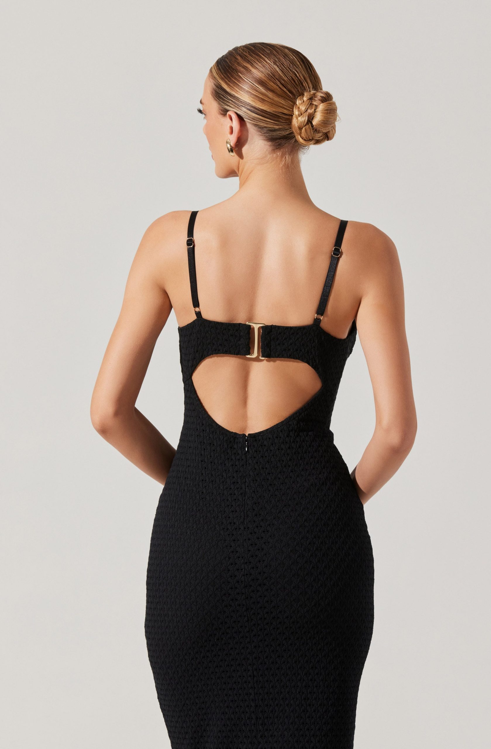 Jaida Bustier Bodycon Midi Dress - Image 8