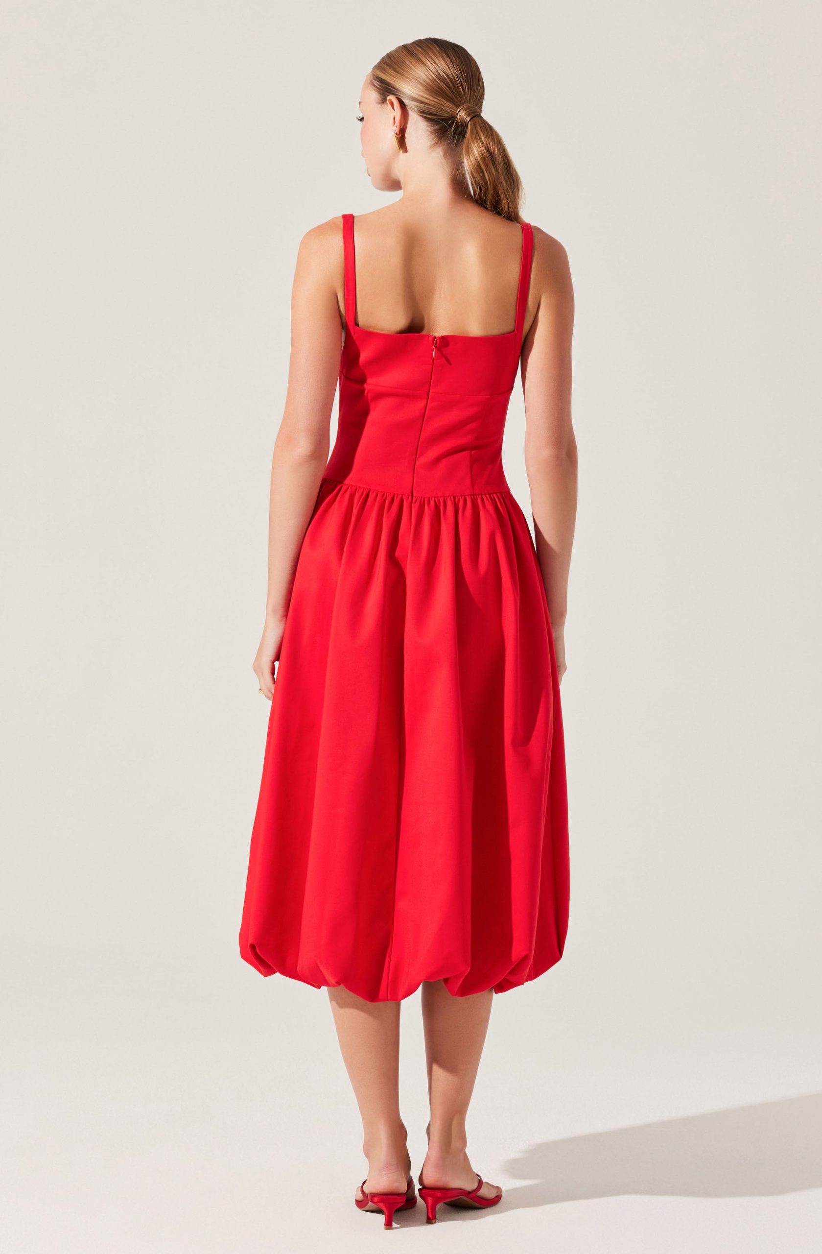 Jevi Sleeveless Bubble Midi Dress - Image 10