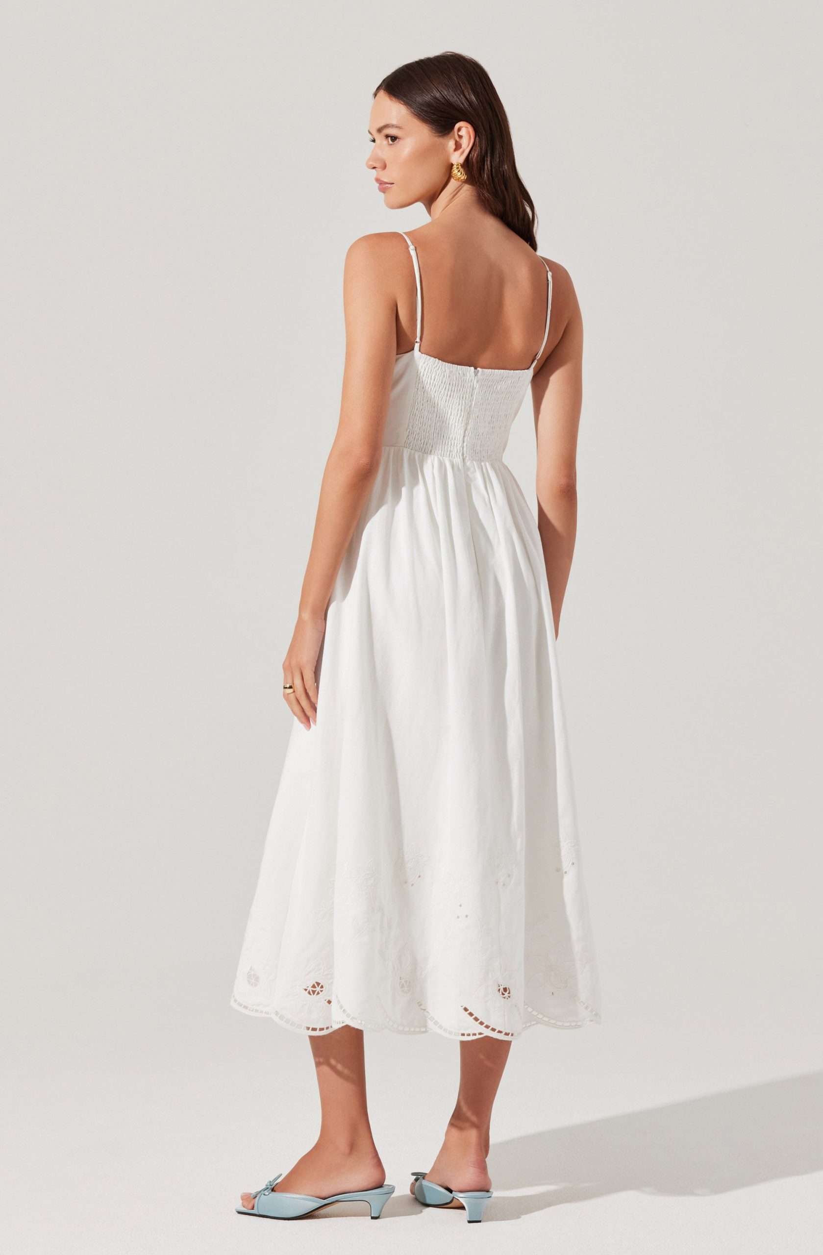 Kaidi Embroidered Midi Dress - Image 5