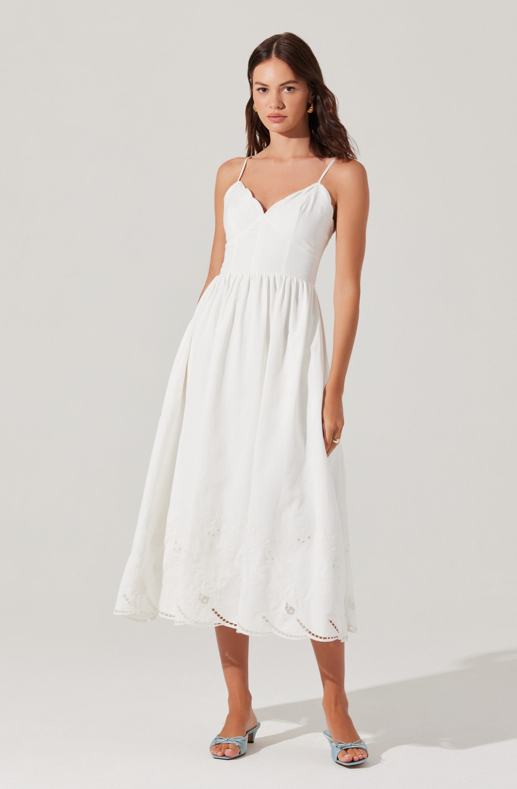 Kaidi Embroidered Midi Dress - Image 3